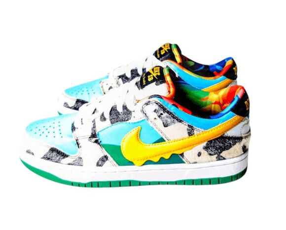 COPY NIKE Ben & Jerry\'s x Dunk Low SB \'Chunky Dunky\' Sneakers Size 7 main image 7